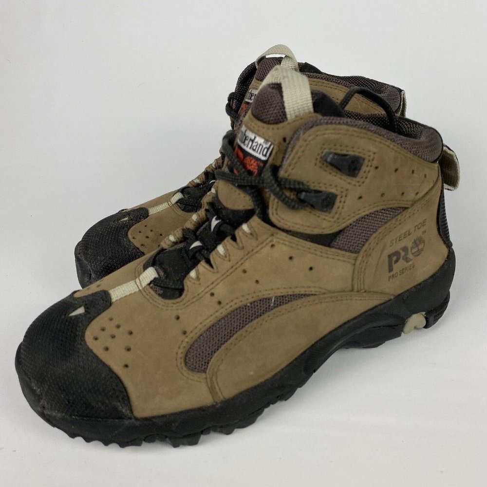 Timberland Pro Womens Steel Toe Work Boots Sz 7 1/2  Brown Aerocore Gorpcore NEW